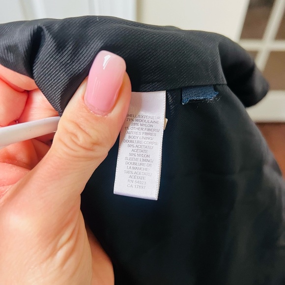 Like new Men's Black Wool Jacket from Banana Republic XL - Picture 6 of 6